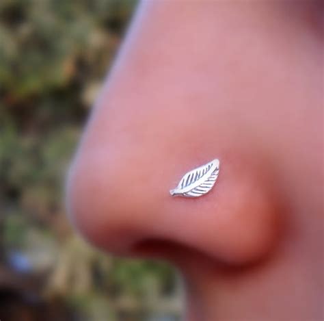 leaf nose piercing